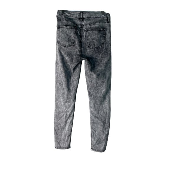 Celebrity Pink Acid Wash Skinny Jeans Black Gray Size 28 - Picture 2 of 6